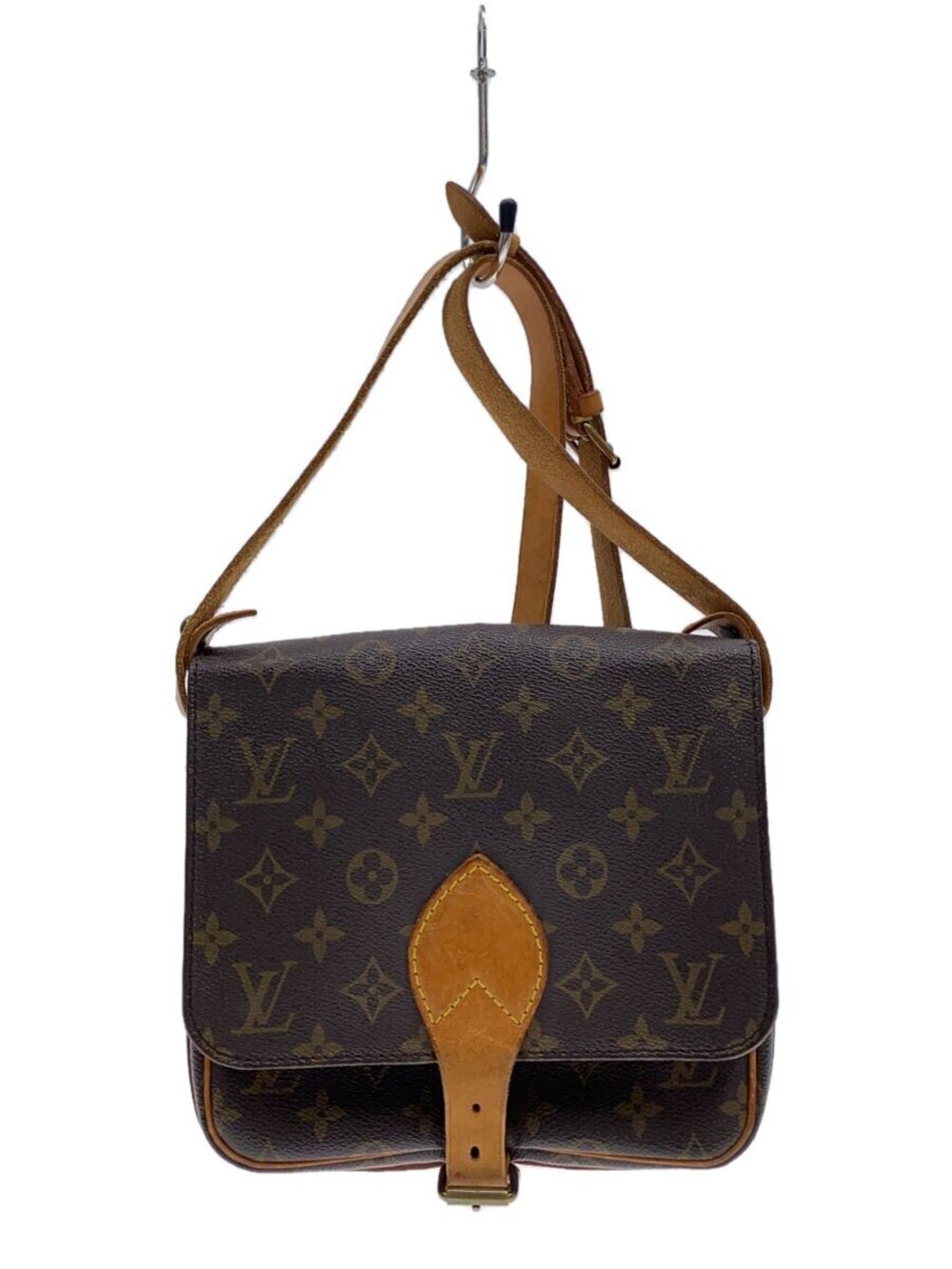 Louis Vuitton Cartouchiere Monogram Brown Shoulder Bag All over